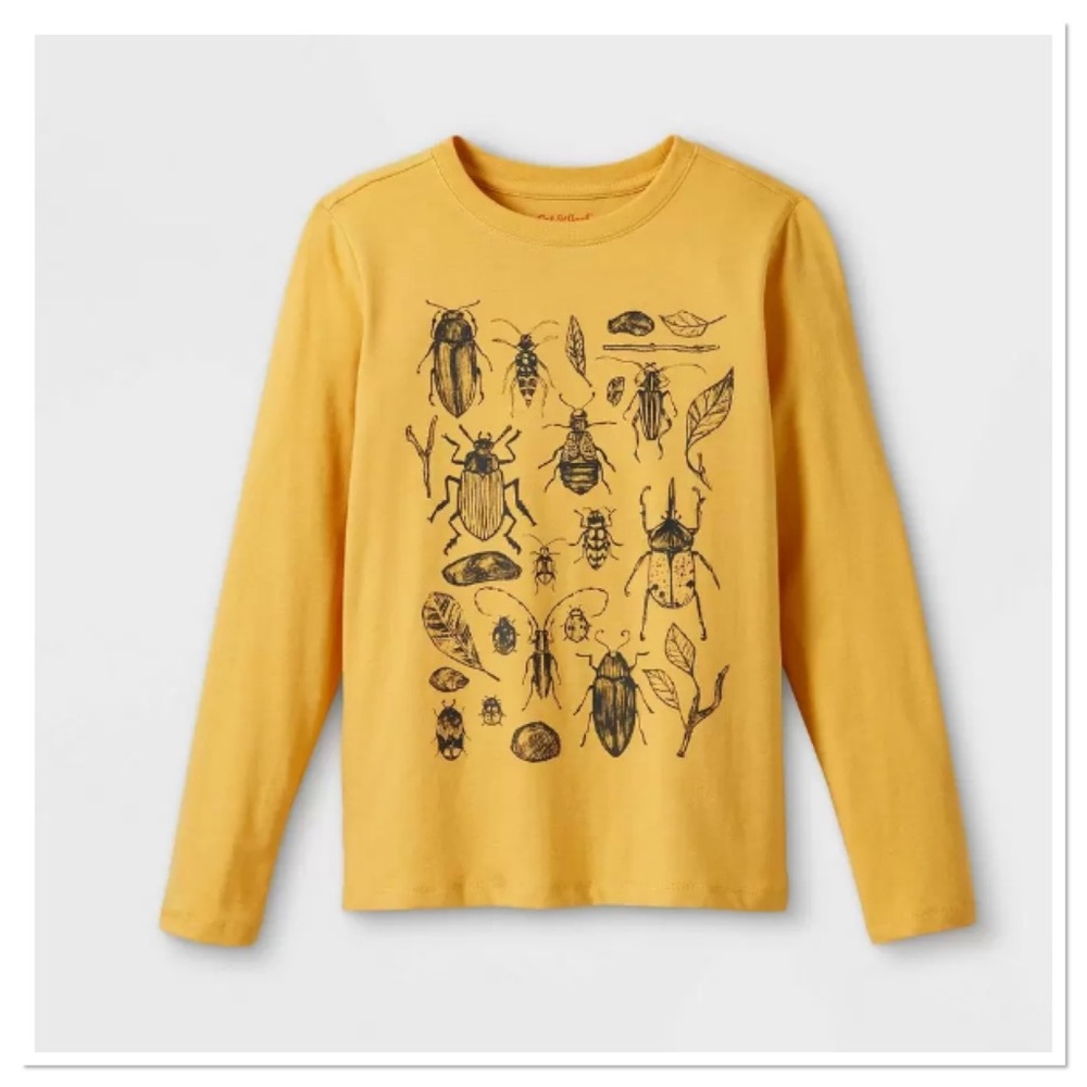 Cat & Jack Boys Bugs Graphic T-Shirt XL (16) Husky
